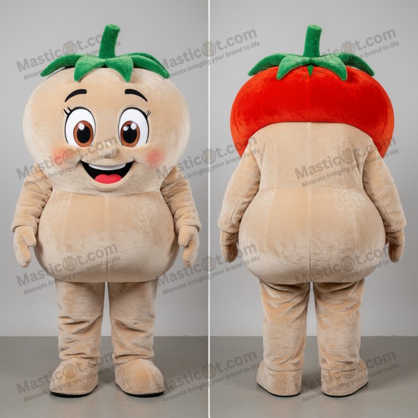 Myk beige tomat-maskot - Masticot.com