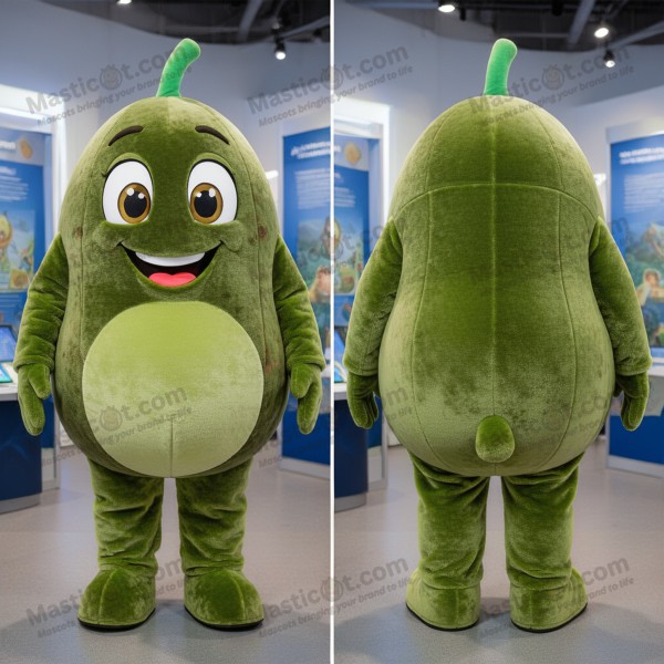 Mascotte de jongleur joyeuse vert olive - Masticot.com
