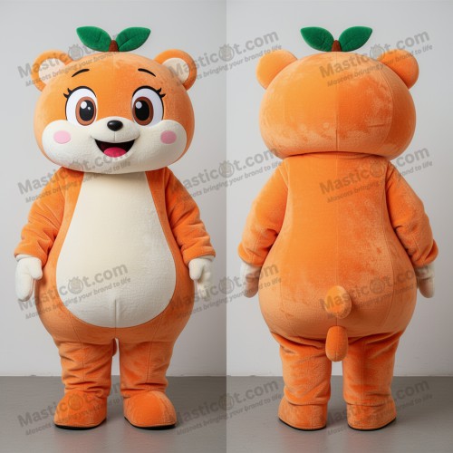 Creamy Round Orange Mascot - Masticot.com