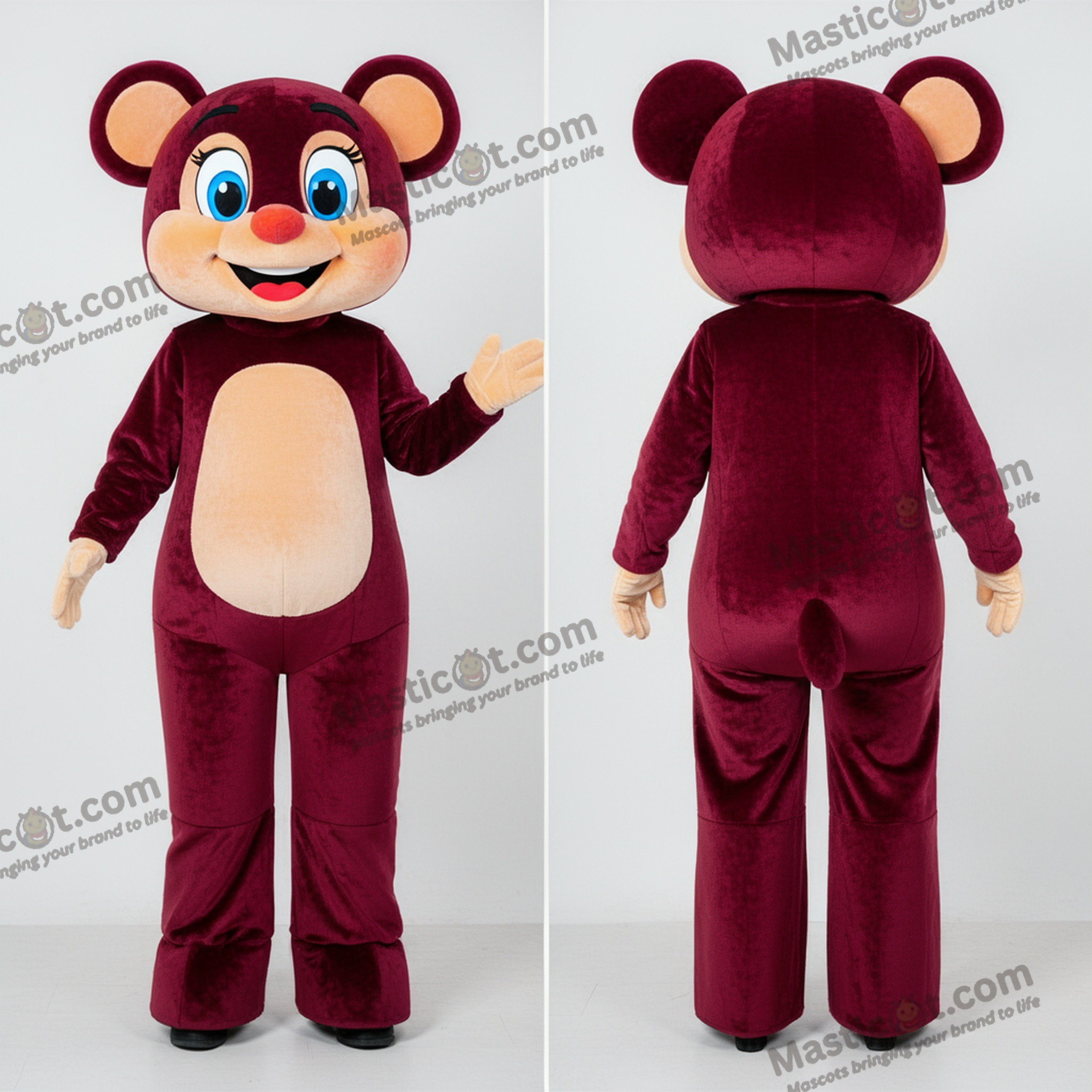 Maskot MASTICOT gående på stylter, dynamisk, farverig og andre Entertainer i engros til din butik, som er populære på Faire.