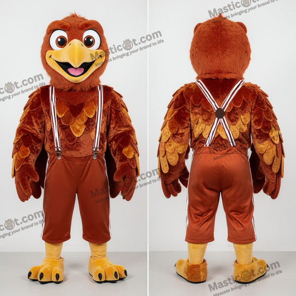 Maskotfjäderdräkt av gam turkos - Gam - MASTICOT_42688 - Masticot.com