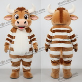 Brun Rund Zebu Maskot - Zebu - MASTICOT_42745 - Masticot.com