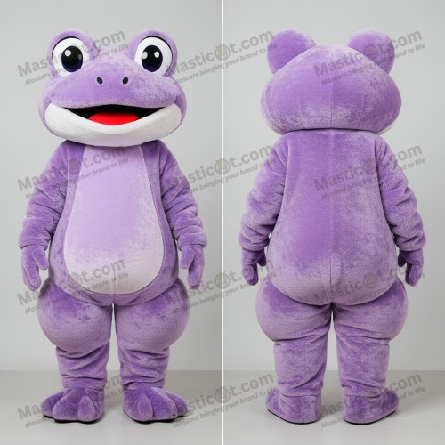 Lavender velvety frog mascot - Masticot.com