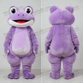 Lavender velvety frog mascot - Masticot.com