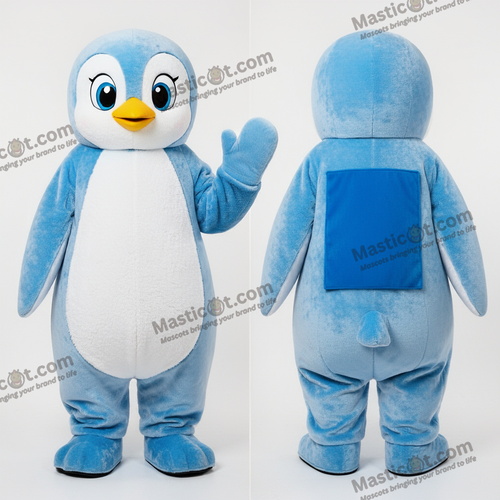 Niebieski Kartonowy Pingwin Maskotka - Pingwin - MASTICOT_43255 - Masticot.com
