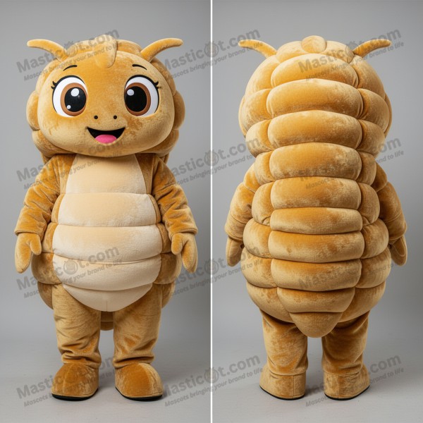 Zlatý kulatý maskot trilobit - Masticot.com