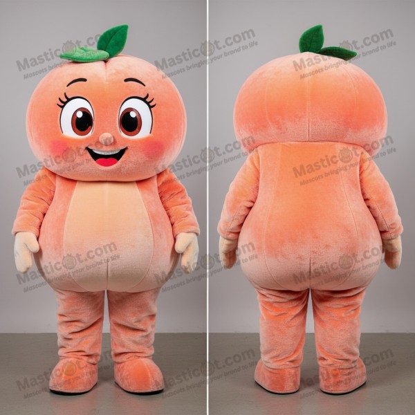 Peach velvety spaghetti mascot - Masticot.com