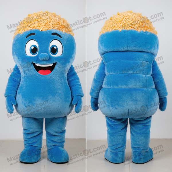Indigo plush rice grain fried rice mascot - Masticot.com