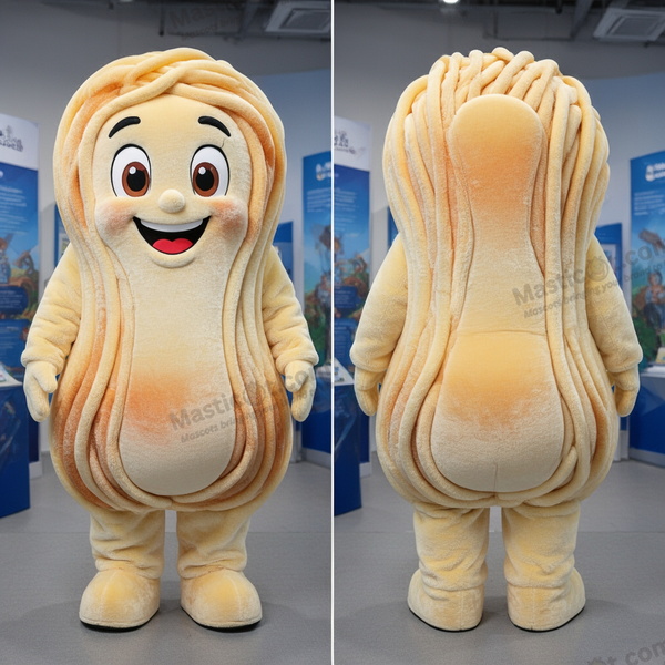 Creamy Curly Spaghetti Mascot - Masticot.com
