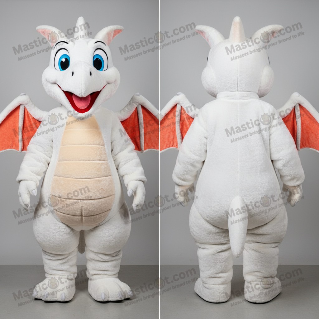 Ivory Cartoon Pterodactyl Mascot - Masticot.com