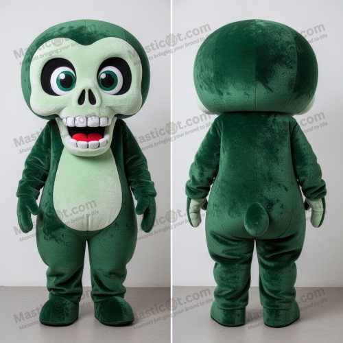 Waldgrüner Samtschädel-Maskottchen - Masticot.com