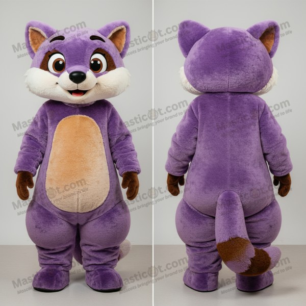 Lavender velvety marten mascot - Masticot.com