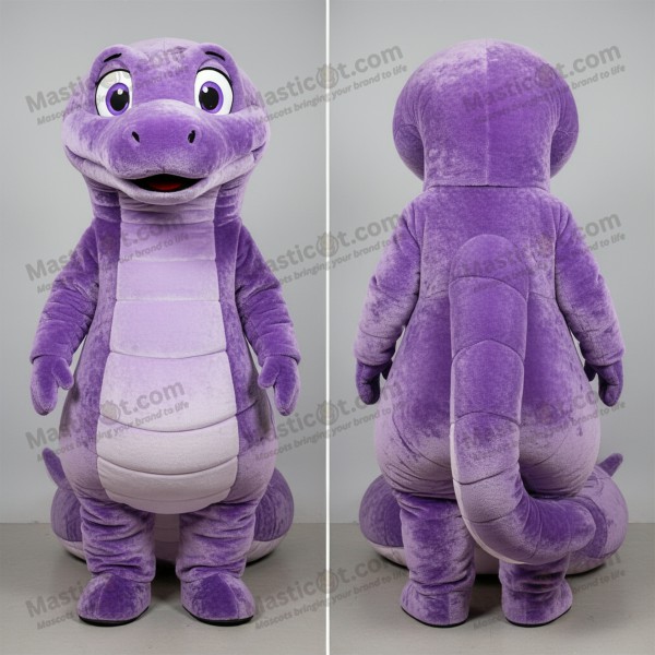 Lavendelplush Titanoboa-maskot - Masticot.com