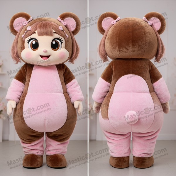 Warm Brown Cartoon Bear Bracelet Mascot - Masticot.com