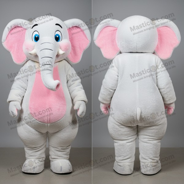 Ivory Gentle Elephant Mascot - Masticot.com