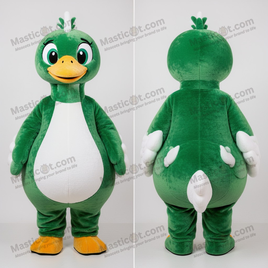Forest Green Rounded Swans Mascot - Masticot.com