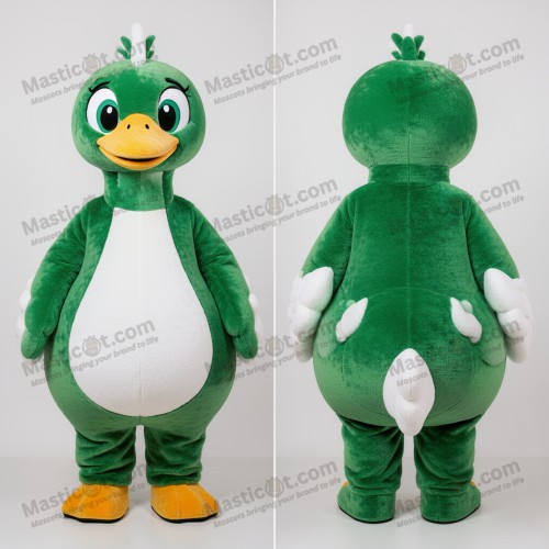 Forest Green Rounded Swans Mascot - Masticot.com