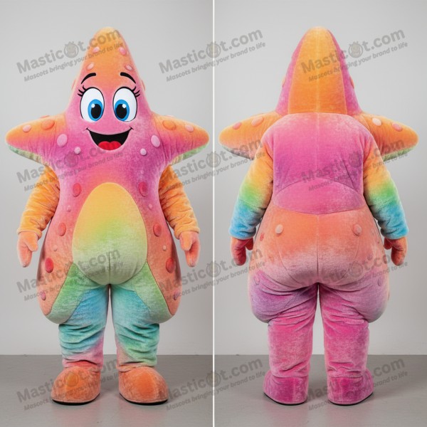 Pastel Pink Velvety Starfish Mascot - Masticot.com