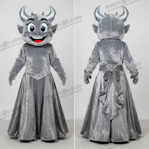 Sølvplush-dæmonmascot - Dæmon - MASTICOT_46060 - Masticot.com