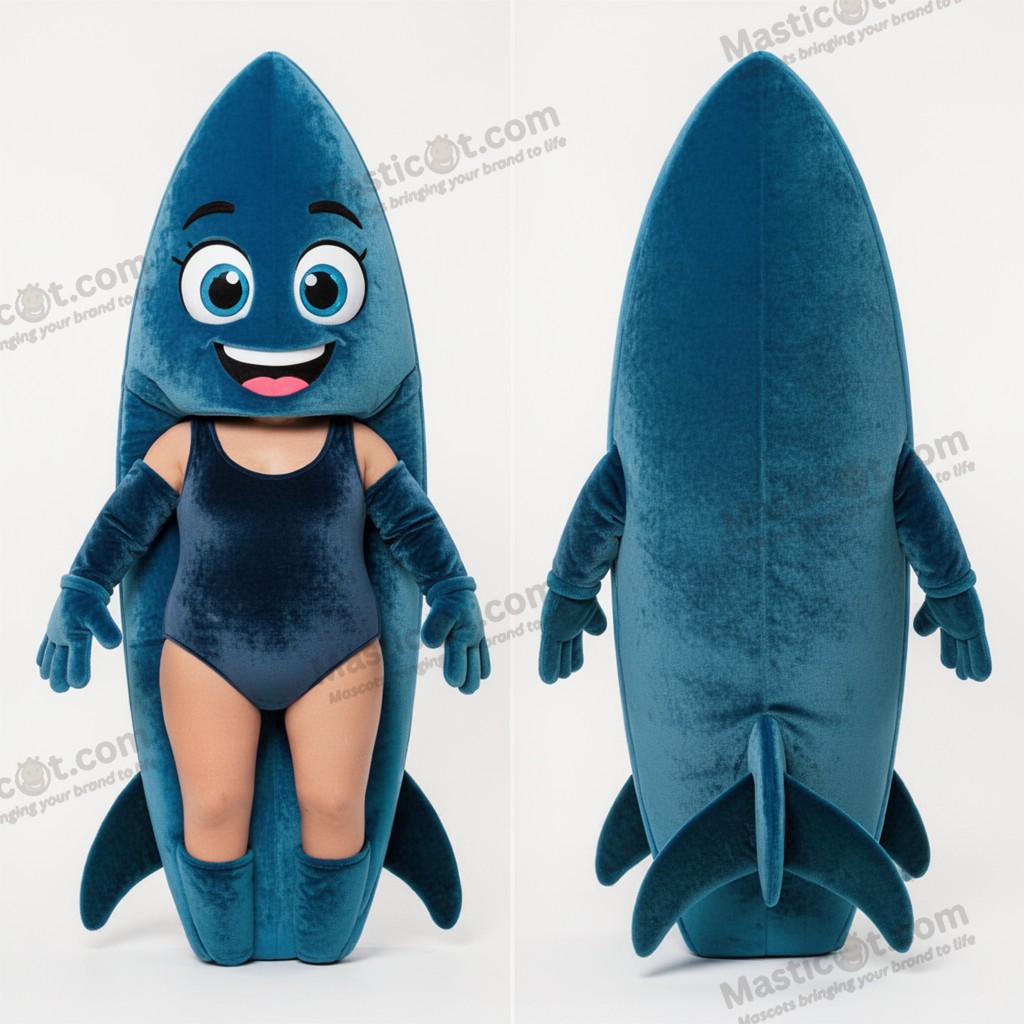 Maskotkostume surfboard azurblå polstret - Surfbret
 - MASTICOT_46113 - Masticot.com