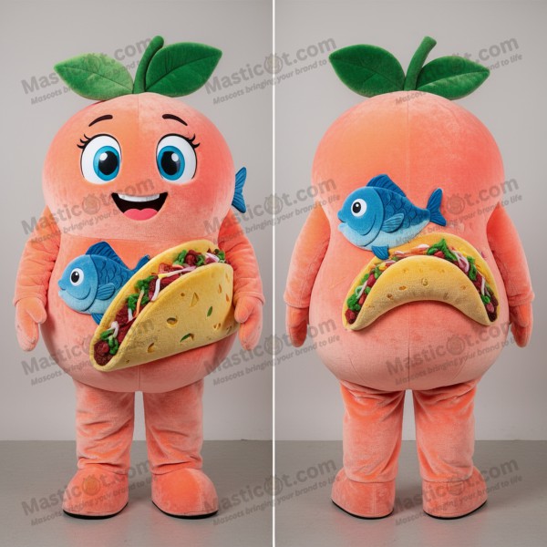 Mascota de Tacos de Pescado Aterciopelados Melocotón -