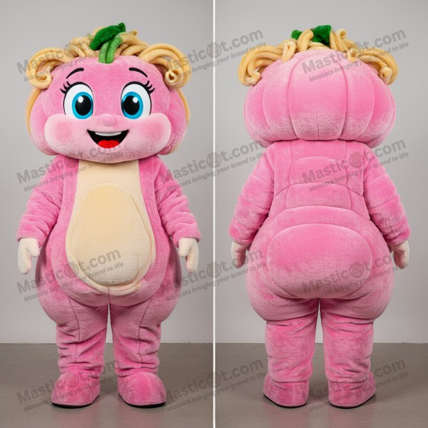 Pink Velvety Pesto Pasta Mascot - Masticot.com