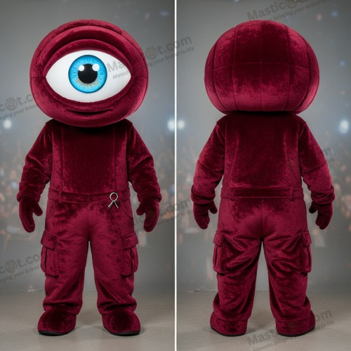 Karmoisin tegneserie kyklop maskotkostume - Cyclops - MASTICOT_46294 - Masticot.com