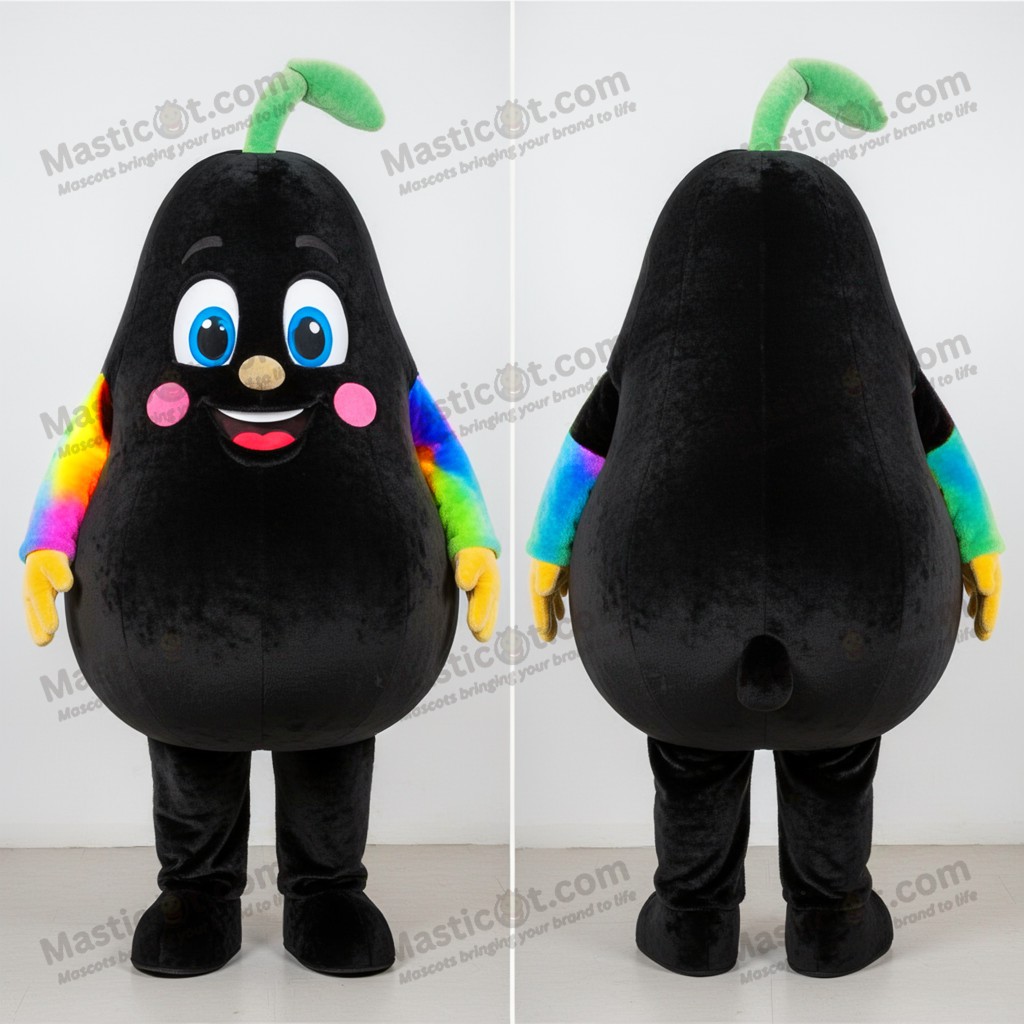 Dark pear velvety mascot - Masticot.com