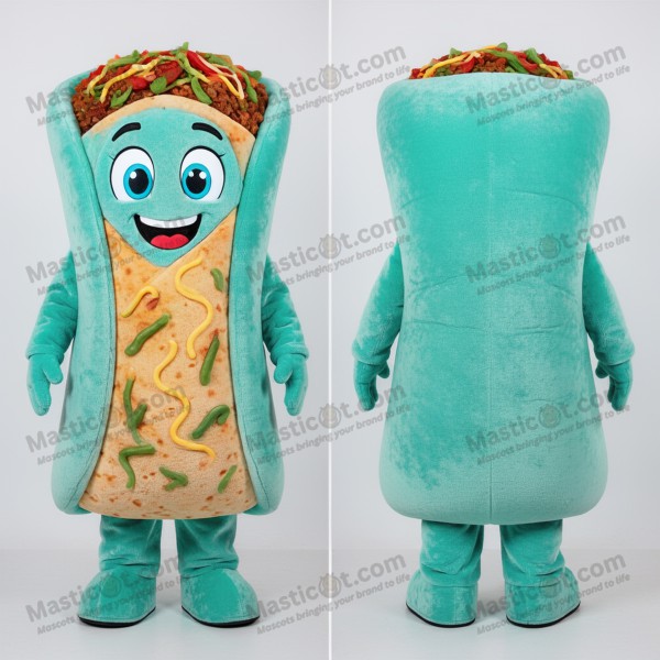 Turquoise Fluweel Enchiladas Mascotte - Masticot.com
