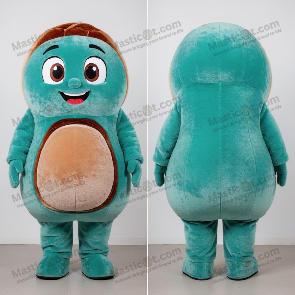 Velvety teal oversized beef wellington mascot - Masticot.com