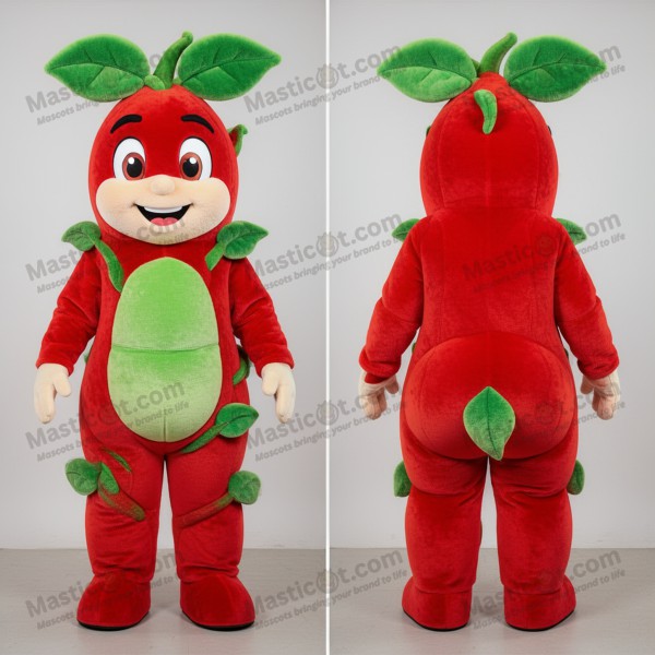 Emerald green broad shouldered beanstalk mascot -