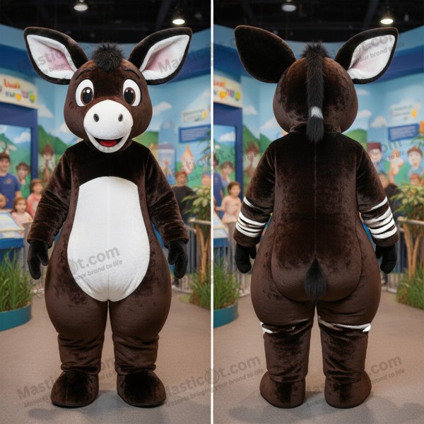 Velvety black okapi mascot - Masticot.com