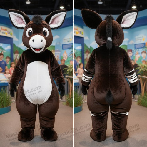 Mascotă okapi neagră catifelată - Masticot.com
