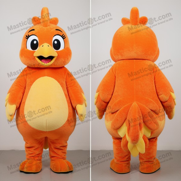 Vibrant Orange Smiling Pho Mascot - Masticot.com