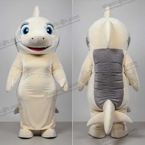 Fløjlsblød haj maskot - Haj - MASTICOT_47650 - Masticot.com