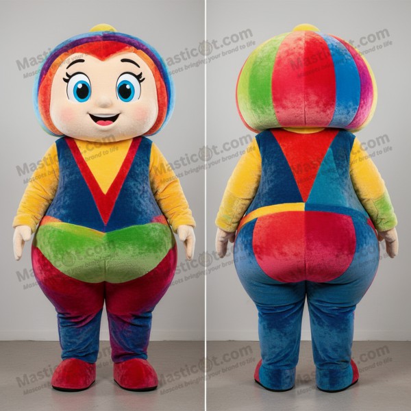 Mascota de Trapecista Azul Marino Dinámica - Artista de Trapecio - MASTICOT_4744 - Masticot.com
