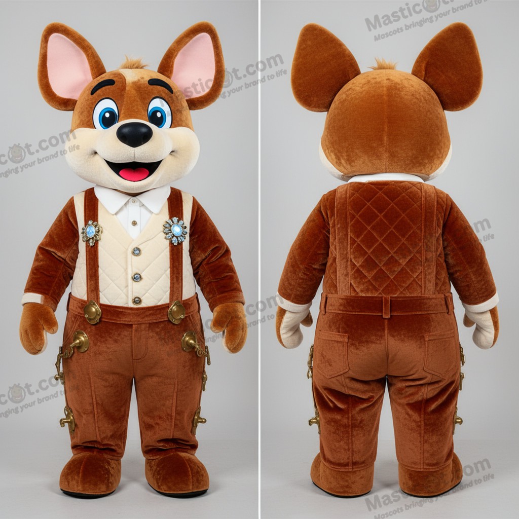 Mascarilha rústica de cão em castanho - Cão - MASTICOT_48071 - Masticot.com