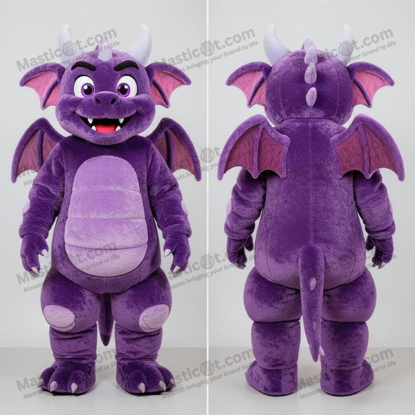 Purple Cartoon Gargoyle Mascot - Masticot.com