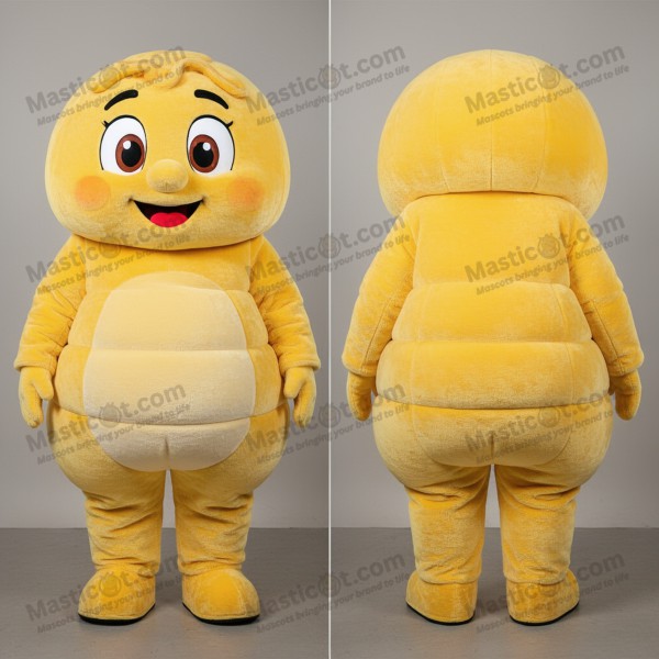 Glad gul okse stroganoff maskot - Masticot.com