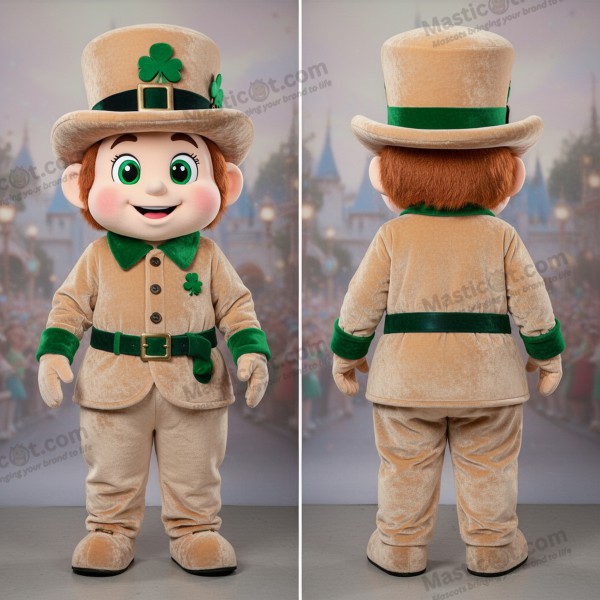 Smaragdgroene vrolijke koboldenhoed mascotte - Kabouterhoed - MASTICOT_48268 - Masticot.com