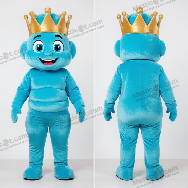 Cyan Regal King Mascot - King - MASTICOT_48291 - Masticot.com