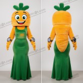 Gul plush-gulerodsmaskot - Gulerod - MASTICOT_48335 - Masticot.com