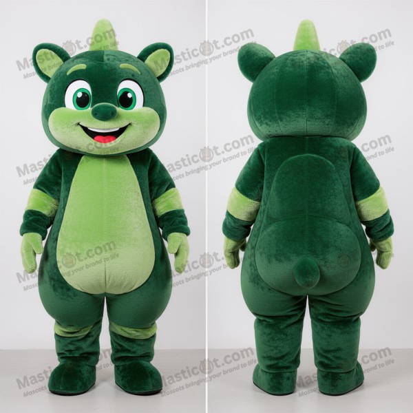 Forest green shimmering aglet mascot - Aglet - Masticot.com