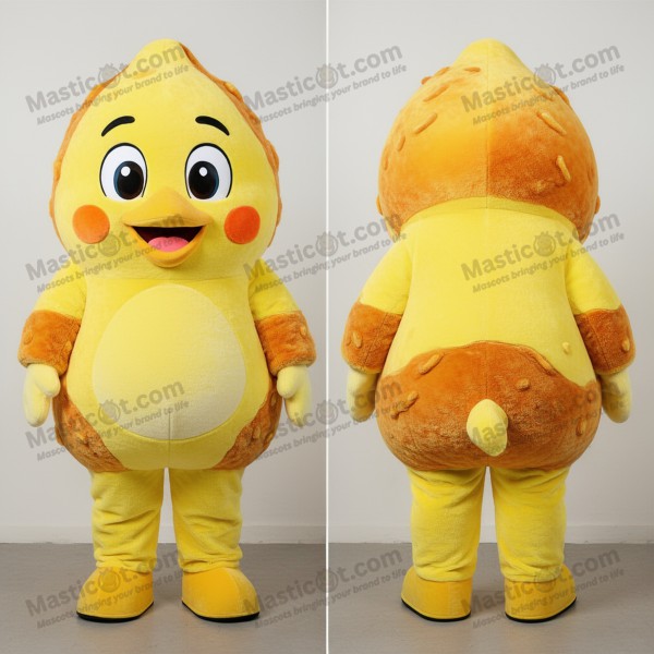 Lemon yellow crispy fried chicken mascot - Fried Chicken -