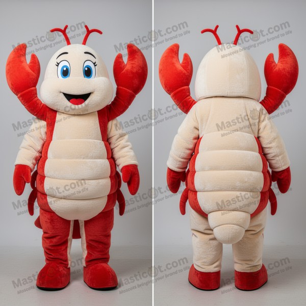 Creamy rounded lobster bisque mascot - Masticot.com