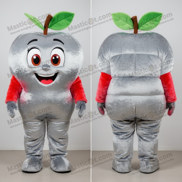 Crimson red rounded apple mascot - Masticot.com