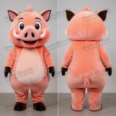 Peach soft wild boar mascot - Masticot.com