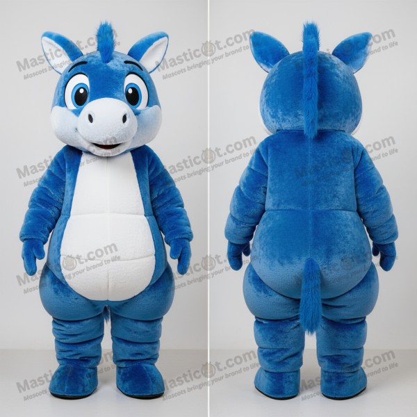 Blue striped quagga mascot - Masticot.com