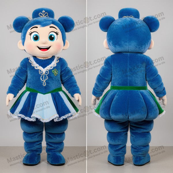 Emerald green playful irish dancer mascot - Masticot.com