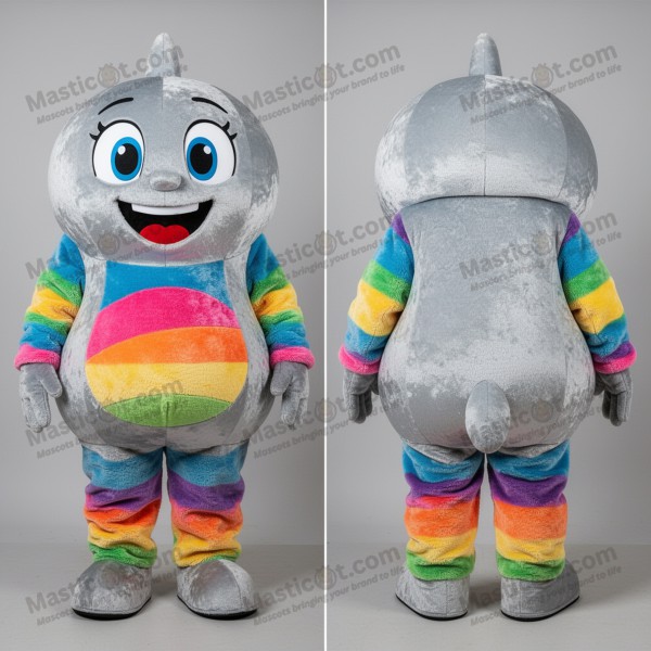 Silver Gleaming Cartoon Ceviche Mascot - Masticot.com